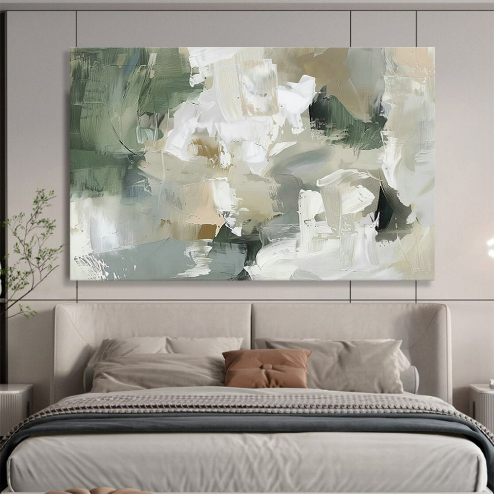 Bespoke Underwater Waste Disposal Site Oversized Abstract Hand-Painted Art DLZ2619