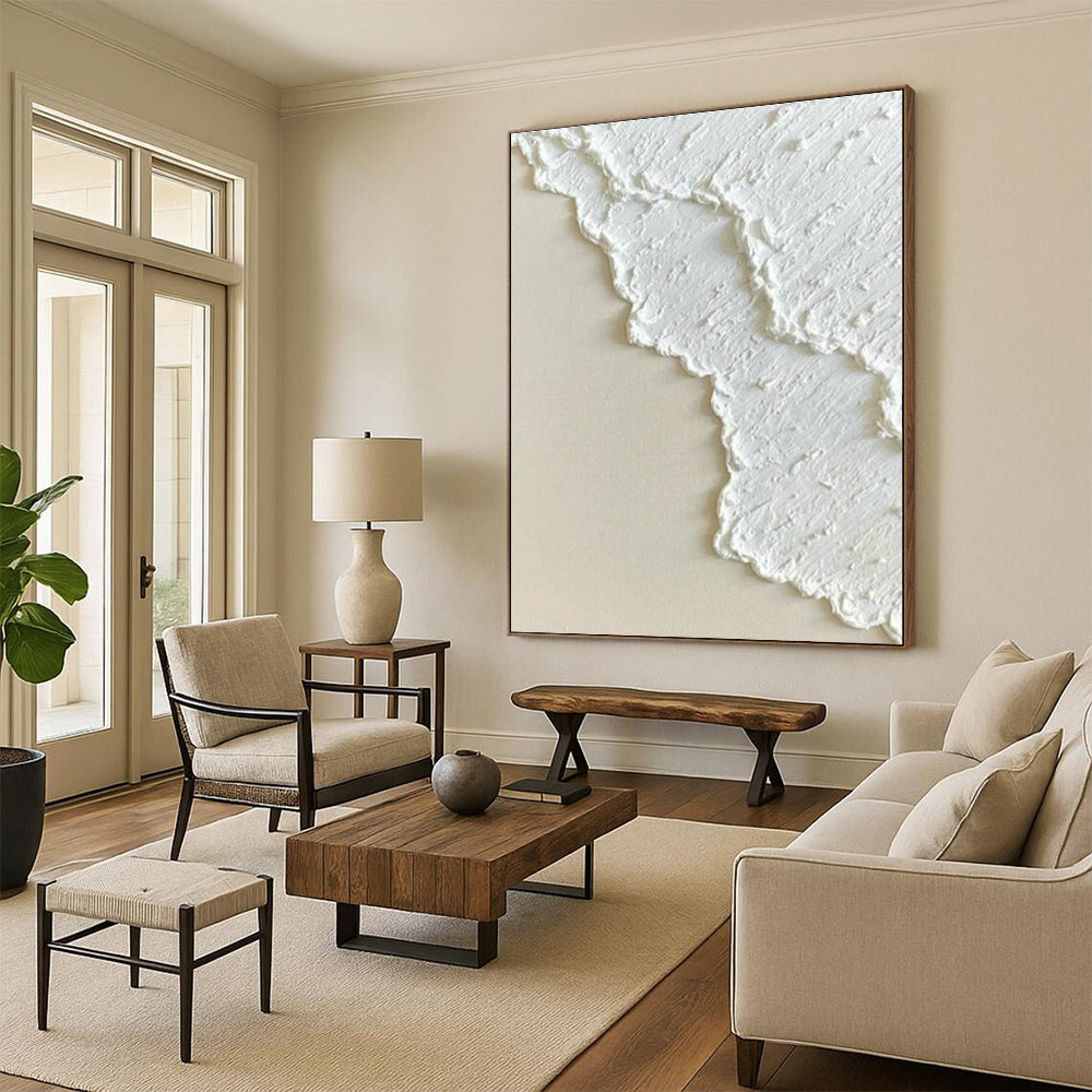 Massive Custom Hand-Painted Abstract Canvas - Artistic Beauty for Botanical Art Galleries  DLZ0264
