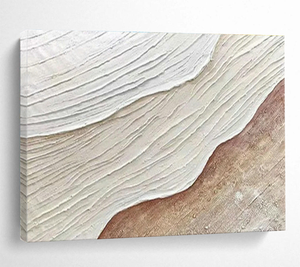 Custom-Made Giant Abstract Hand Painting for Cliffside Yoga Retreat Studio DLZ2909
