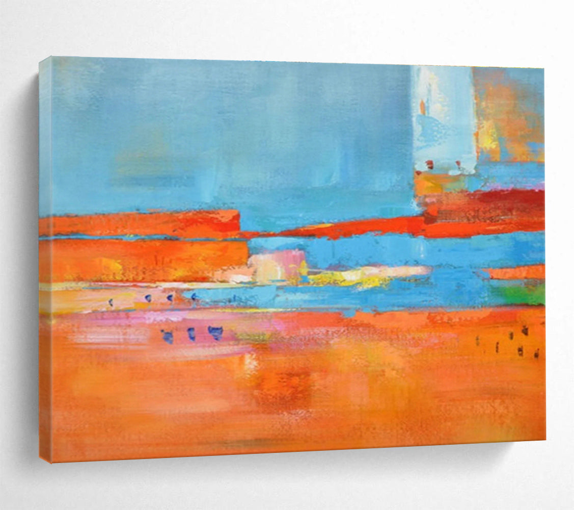 Oversized Custom Abstract Hand Painting for Train Station Main Hall DLZ2792