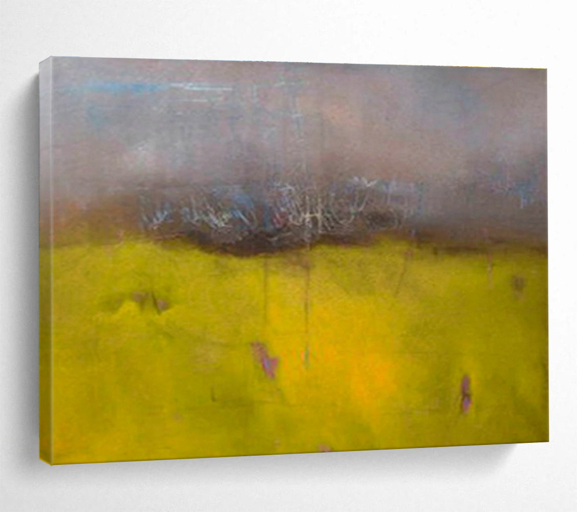Custom-Made Giant Abstract Hand Painting for Hospital Intensive Care Unit Waiting Area DLZ2763