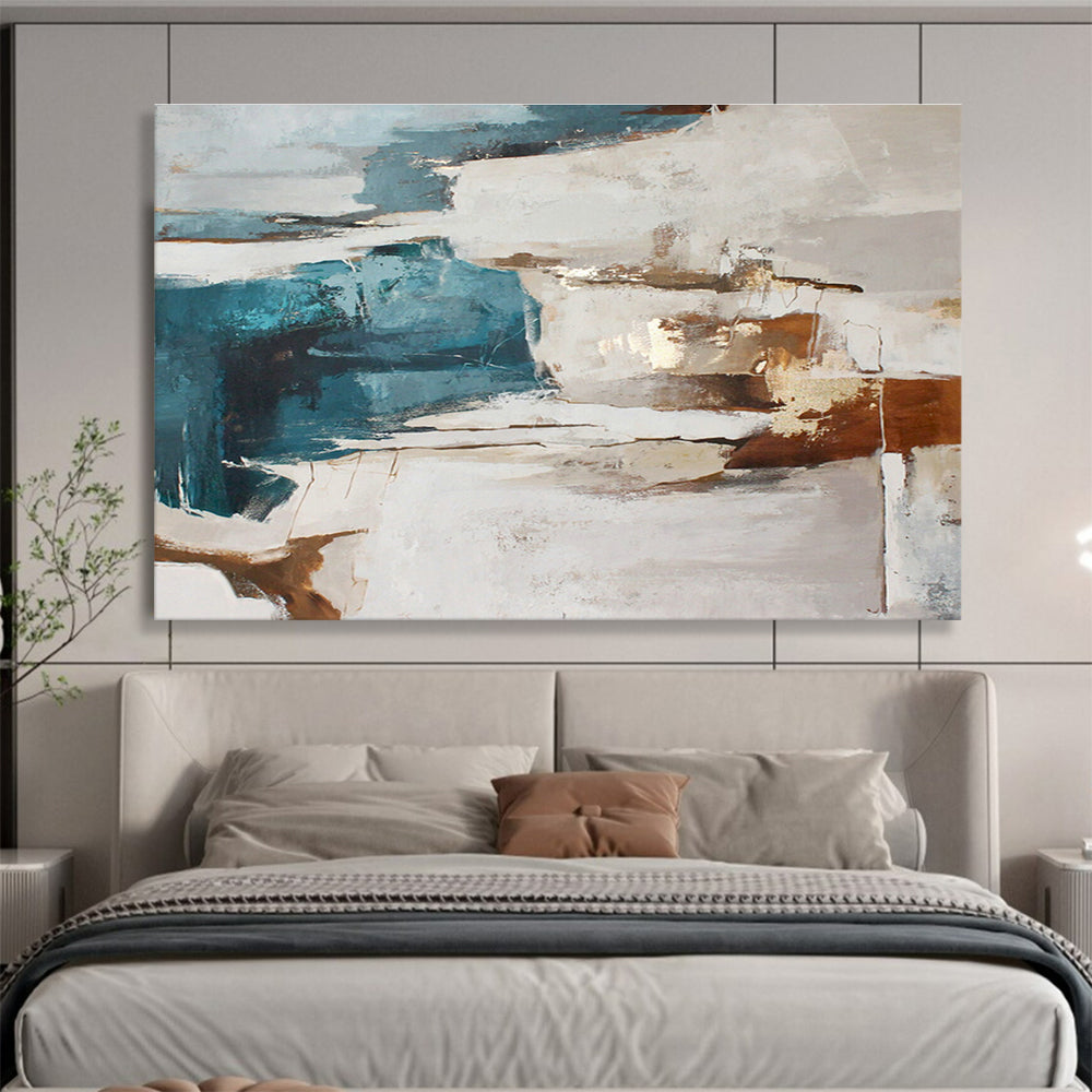 Large Custom Abstract Hand-Painted Art for Cave Restaurant Dining Area DLZ2904