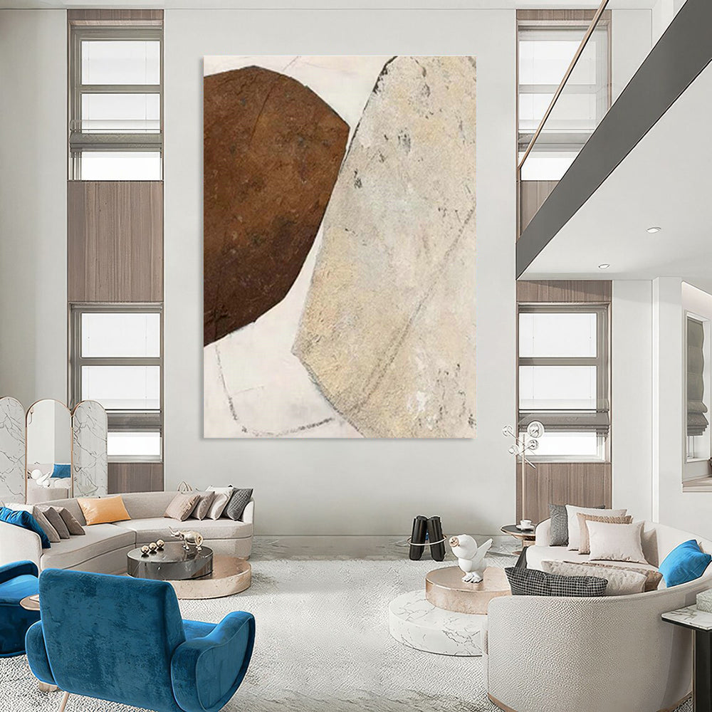 Grandiose Custom Hand-Painted Abstract Painting - Artistic Elegance for Opera Rehearsal Halls  DLZ0265