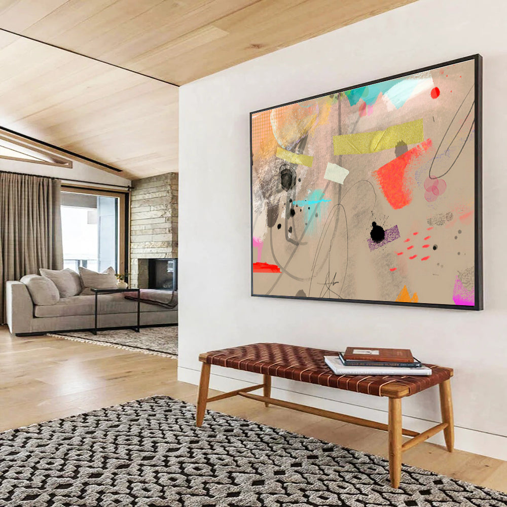 Customizable Arctic Research Base Abstract Hand Painting DLZ2588
