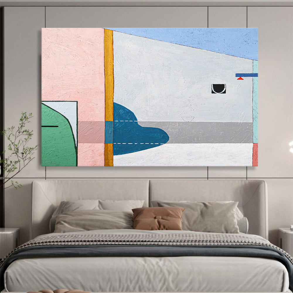 Customized Large-Scale Abstract Hand Painting for Underwater Archaeological Research Vessel Bridge DLZ2932