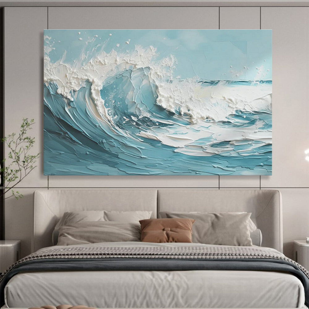 Morandi Tones Gradient Custom Triptych Hand-Painted Abstract Artwork for Bedroom Ambiance