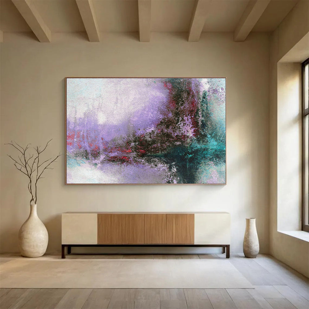 Oversized Custom Abstract Hand Painting for Rehabilitation Hospital Gym DLZ2764