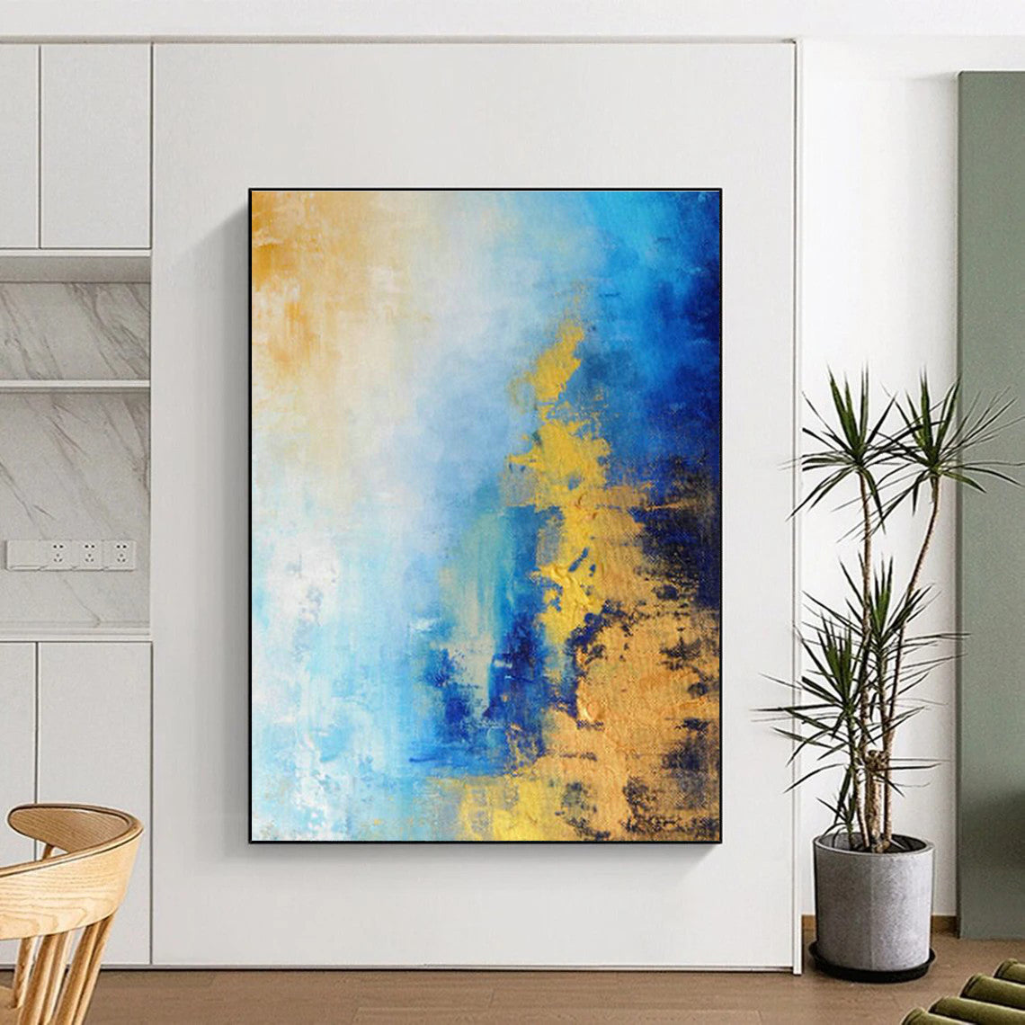Colossal Custom Hand-Painted Abstract Art for Leather Craft Studios  DLZ0017