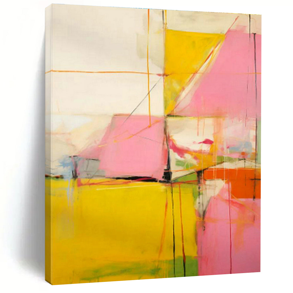 Jumbo Custom Hand-Painted Abstract Wall Art for Artisanal Soap - Making Workshops  DLZ0112