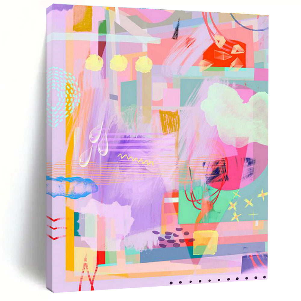 Vast Custom Hand-Painted Abstract Painting - Inviting Aura for Bookstores  DLZ0168