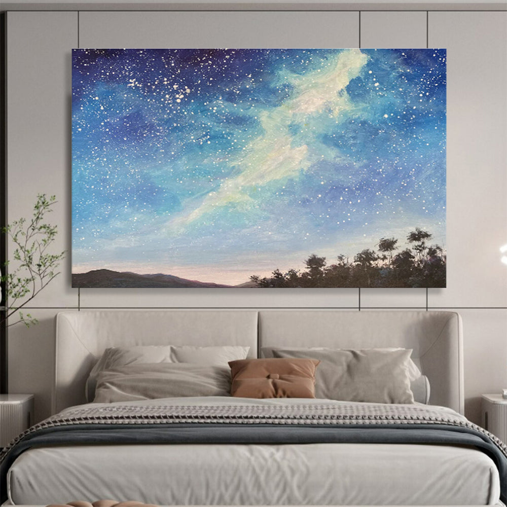 Customizable Ski Resort Gondola Abstract Hand Painting