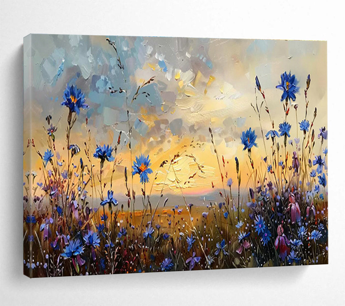Large Custom Abstract Hand-Painted Art for Underwater Oil Spill Response Coordination Center DLZ3082