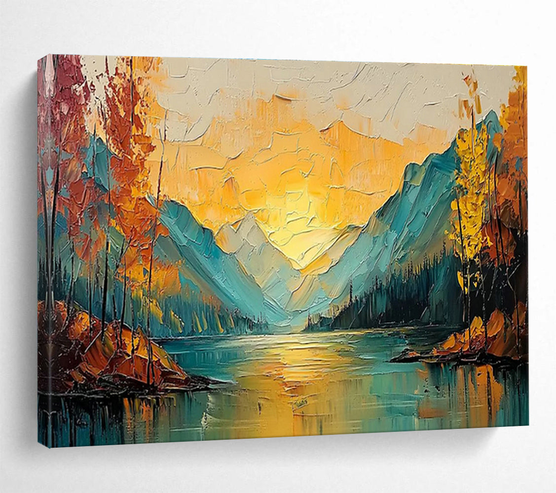 Hand-Painted Large Abstract Canvas, Japanese-inspired for Zen Interiors DLZ3245