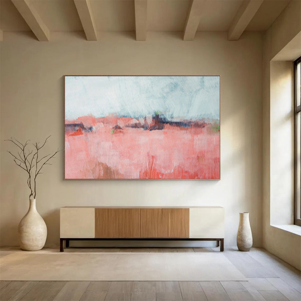 Oversized Custom Abstract Hand Painting for Railway Maintenance Workshop DLZ2800