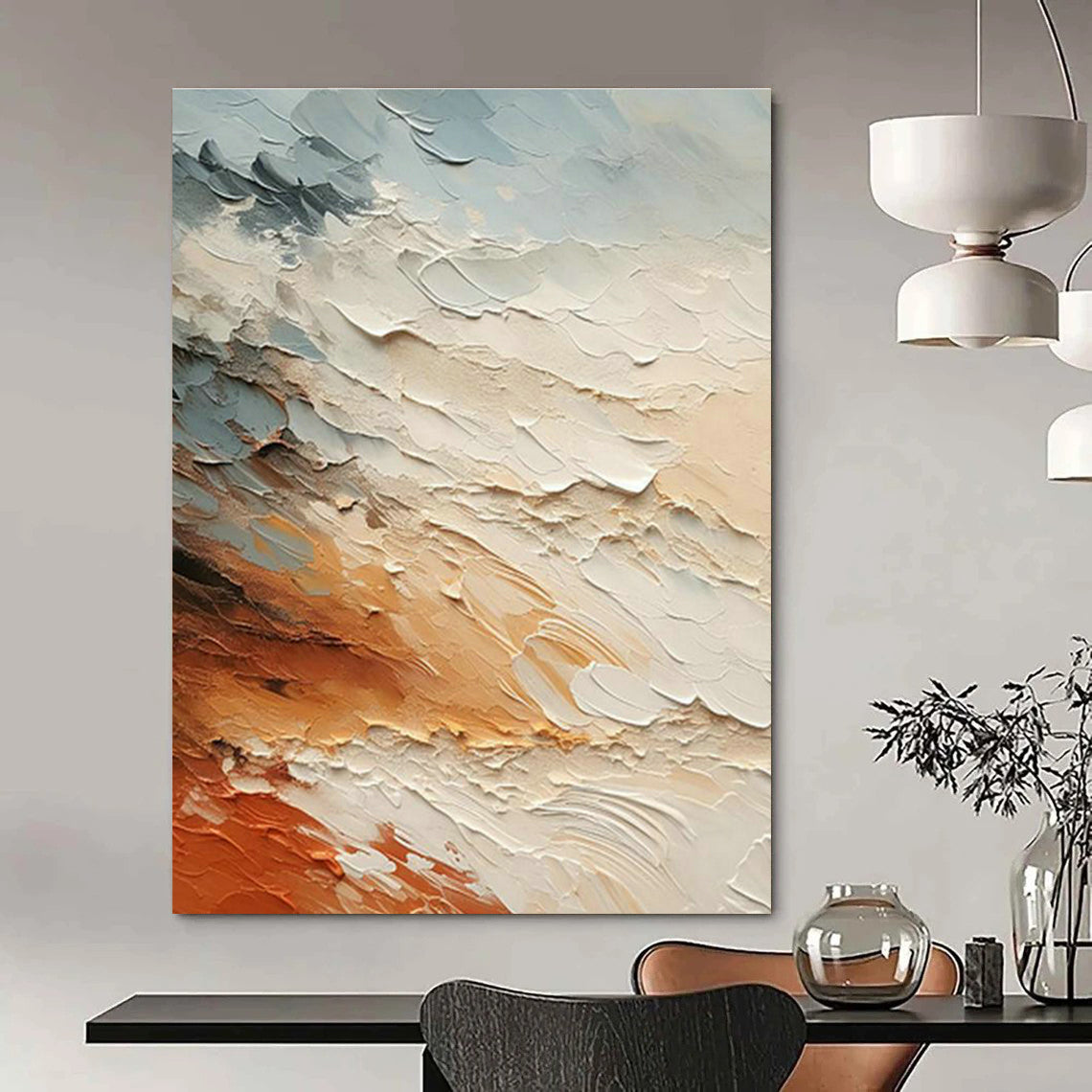 Huge Customizable Handmade Abstract Wall Art for Urban Beekeeping Supply Stores  DLZ0116