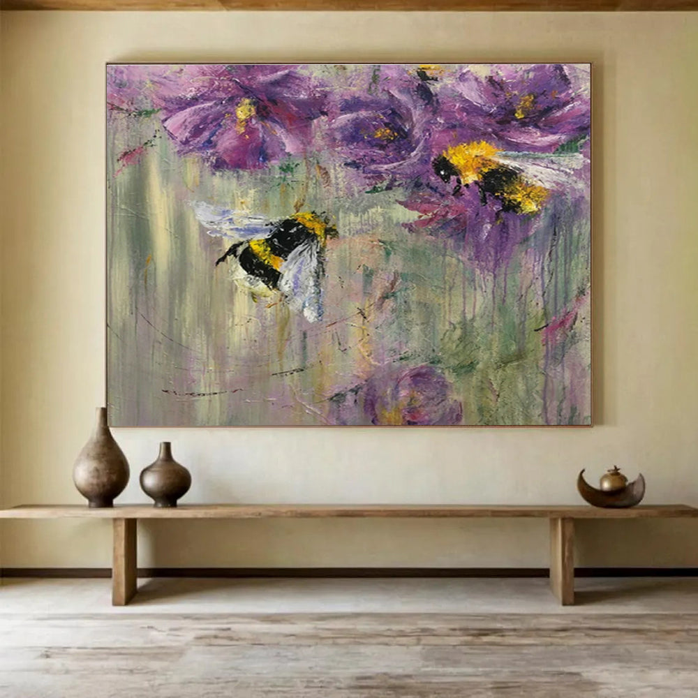 Large-Size Custom Abstract Hand Painting for Urban Rooftop Solar-Powered Ventilation System Facility DLZ3102