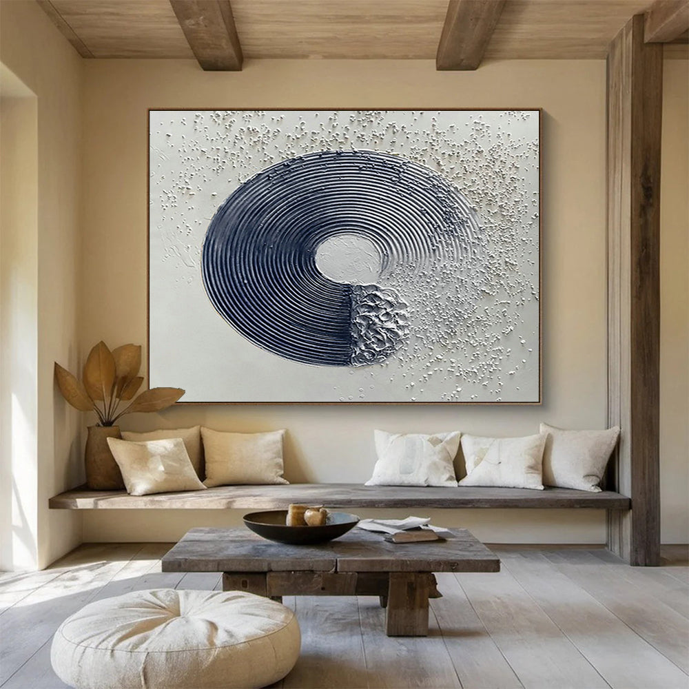 Tailored High-Speed Maglev Train Maintenance Facility Giant Abstract Hand Painting DLZ2595