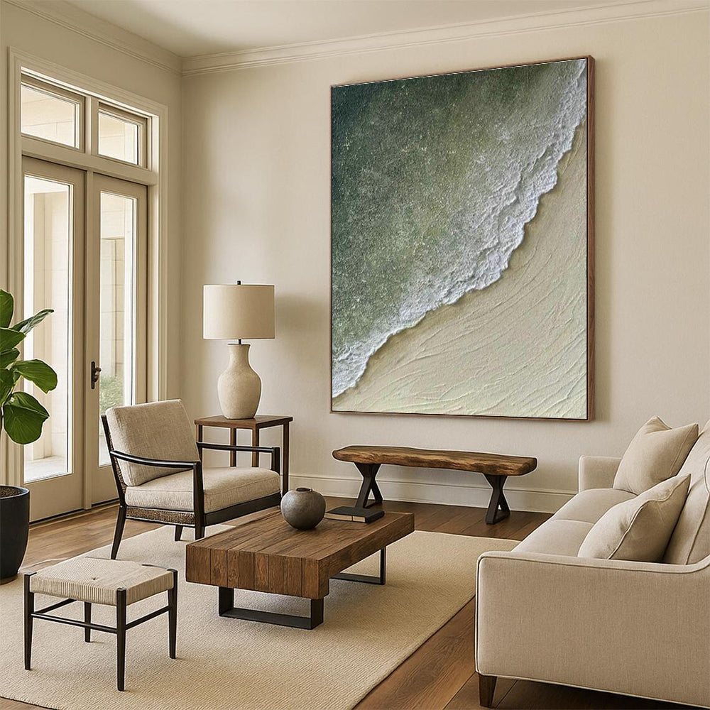 Massive Custom Hand-Painted Abstract Painting - Botanical Elegance for Orchid Conservatories  DLZ0222