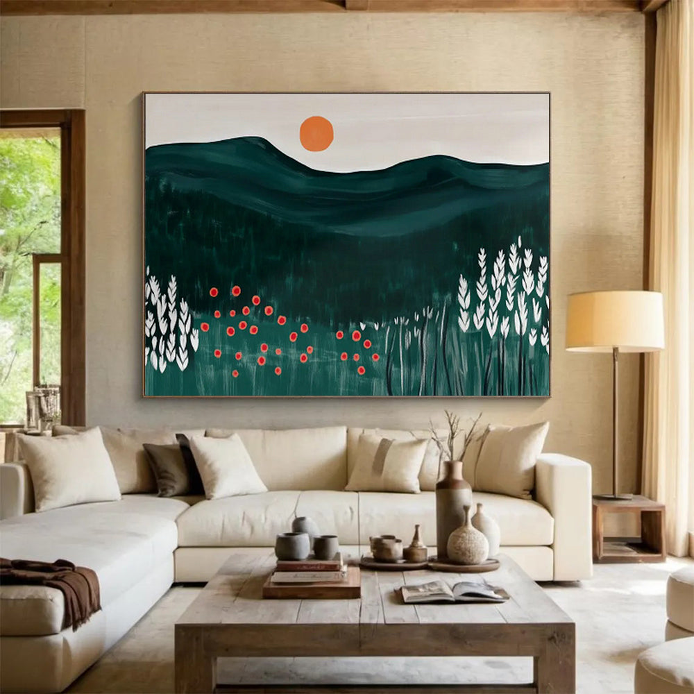Customizable Underwater Seismic Monitoring Center Abstract Hand Painting DLZ2608