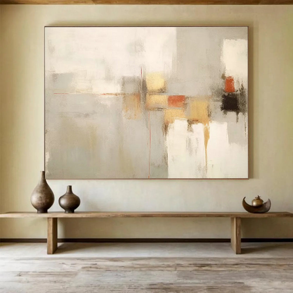 Large Custom Abstract Hand-Painted Art for Pilates Studio DLZ2732