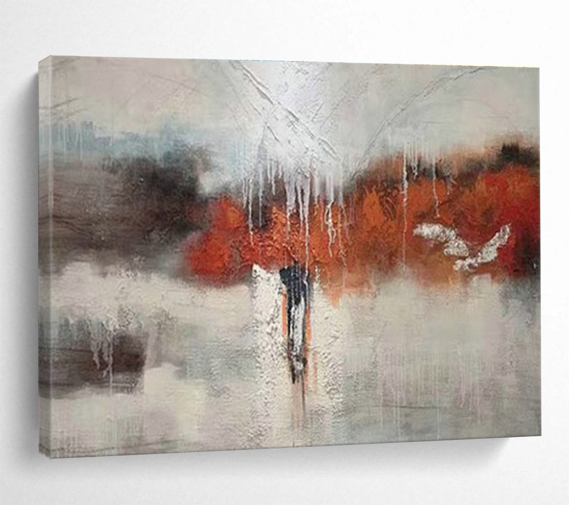Custom-Made Giant Abstract Hand Painting for Bedroom DLZ2683