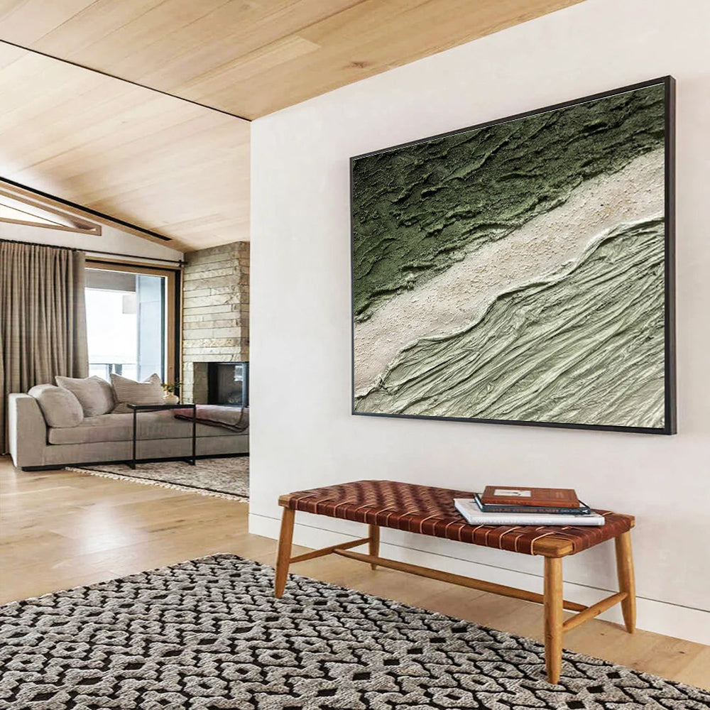 Custom Oversized Abstract Painting - Hand-Painted Acrylic Wall Art for Living Room