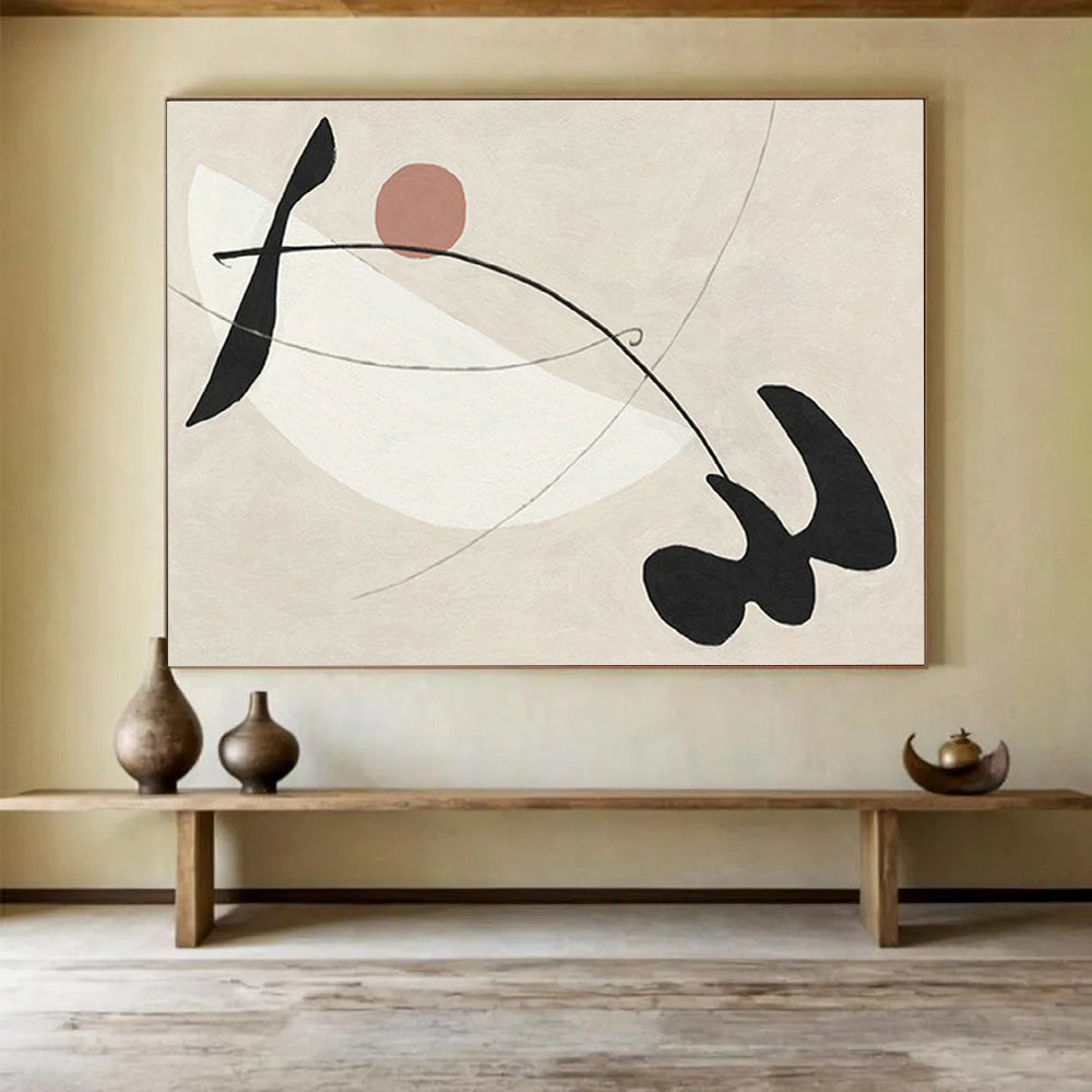Customized Large Abstract Hand Painting for Underwater Noise Pollution Impact Assessment and Mitigation Project DLZ3122
