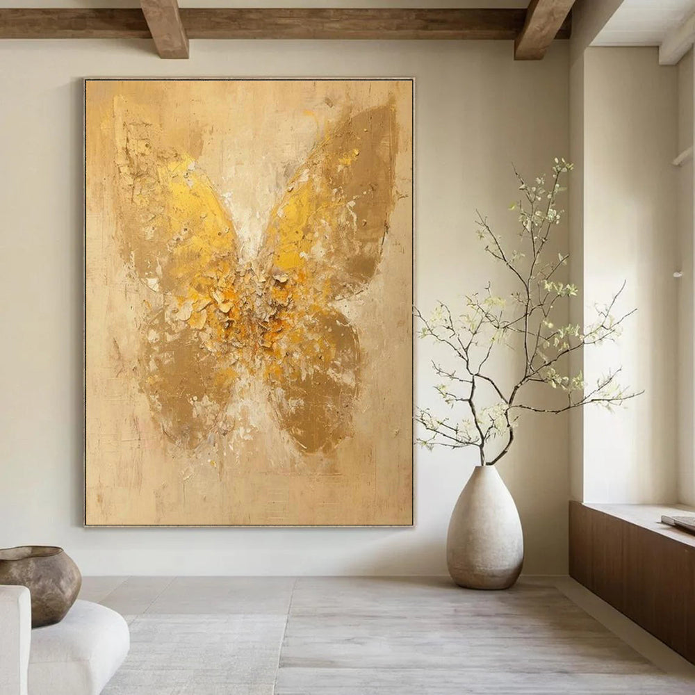 Large-Scale Custom Hand-Painted Abstract Artwork - Artistic Rhythms for African Dance Studios  DLZ0341