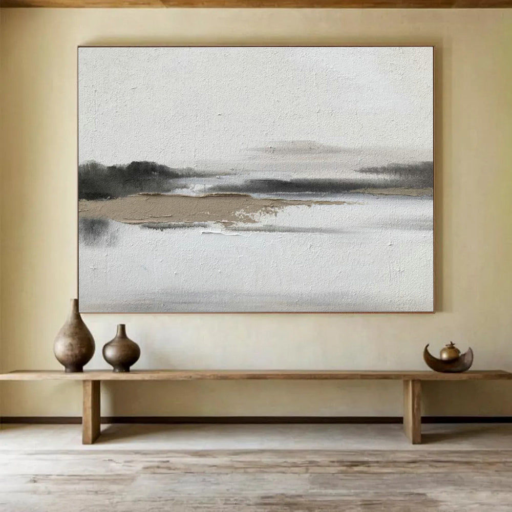 Jumbo Custom Hand-Painted Abstract Canvas for Corporate Break Rooms DLZ3295