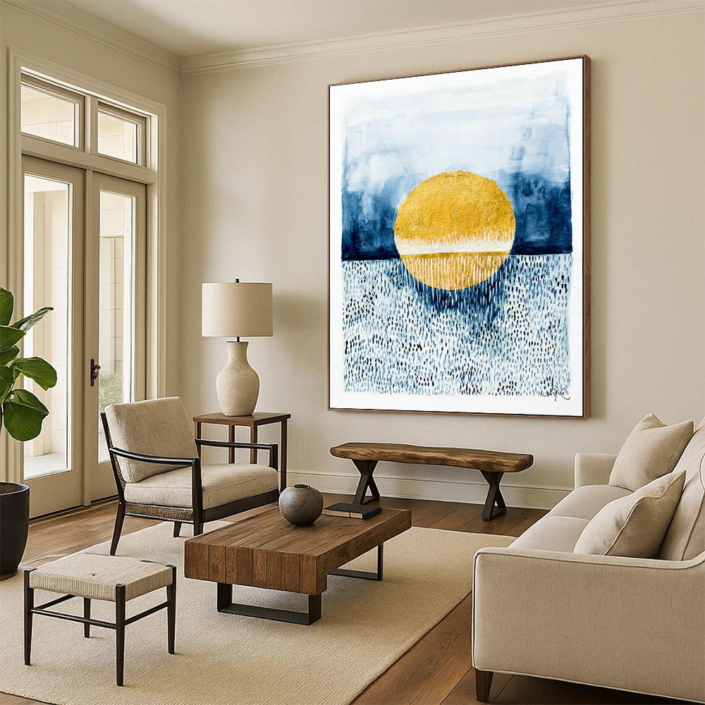 Oversized Custom Hand-Painted Abstract Artwork for Mobile Esports Arenas  DLZ0101