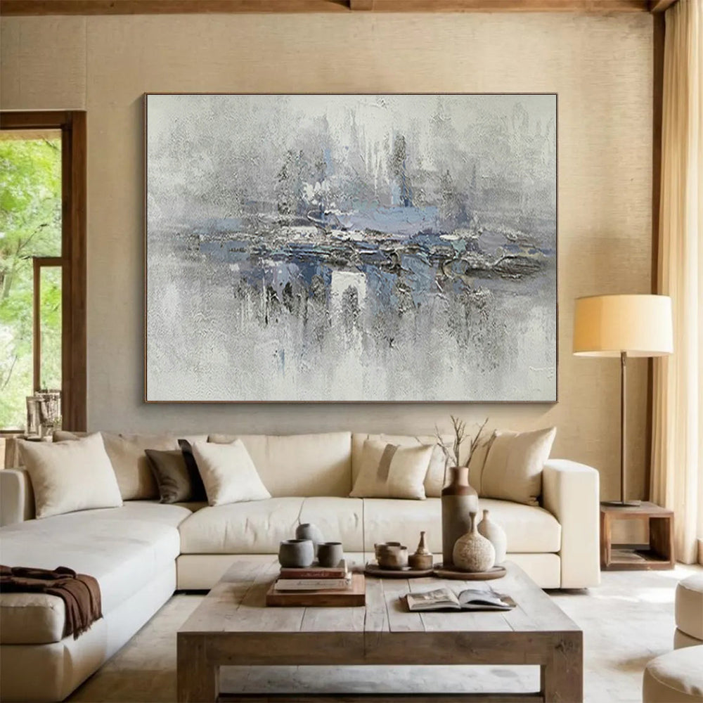 Large-Size Custom Hand-Painted Abstract Painting for Veterinary Clinic DLZ2733
