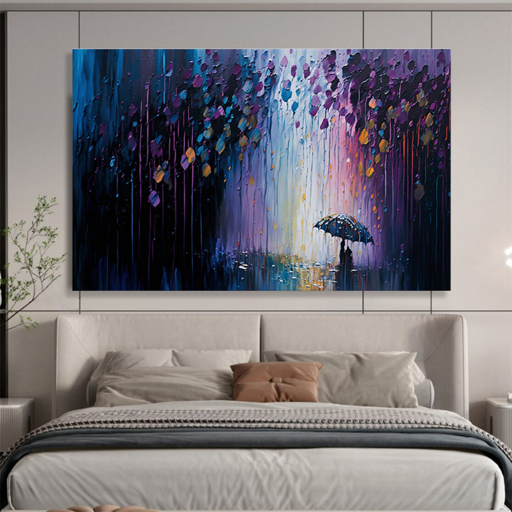 Oversized Custom Hand-Painted Abstract Art for Banquet Halls DLZ3260