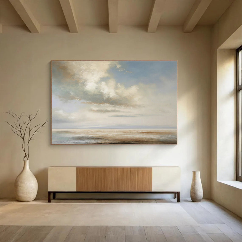 Oversized Custom Hand-Painted Abstract Art for Billiard Hall DLZ2718