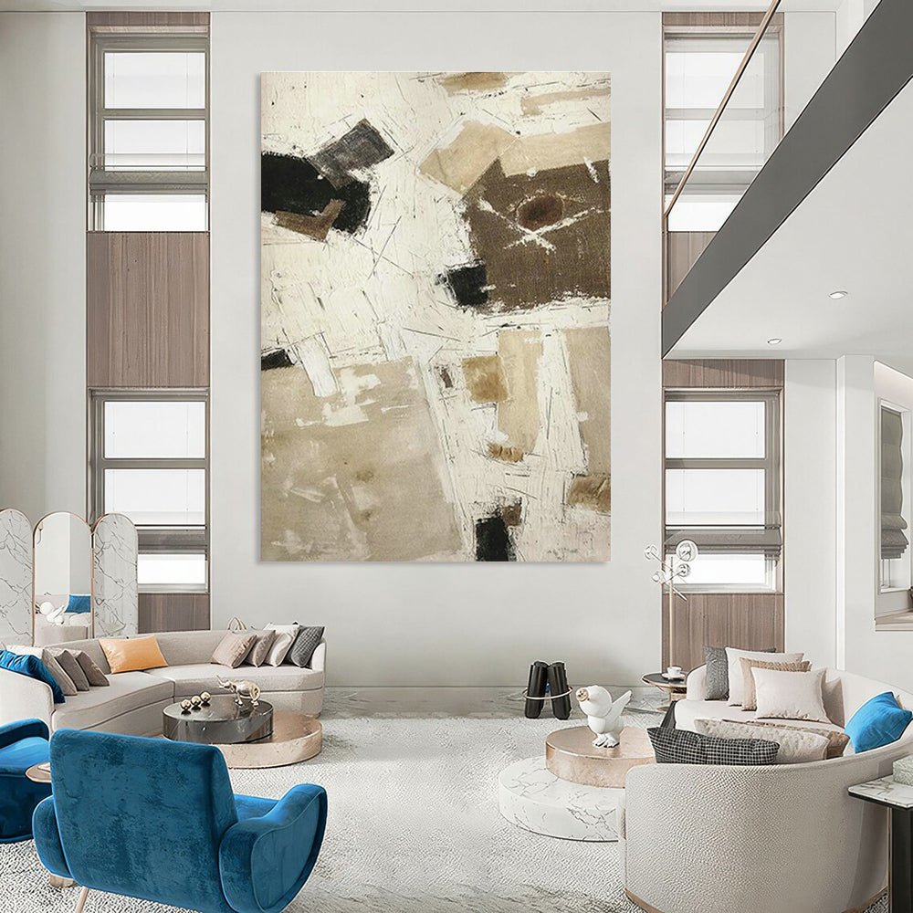 Immense Custom Hand-Painted Abstract Painting - Aromatic Inspiration for Perfume Laboratories  DLZ0210