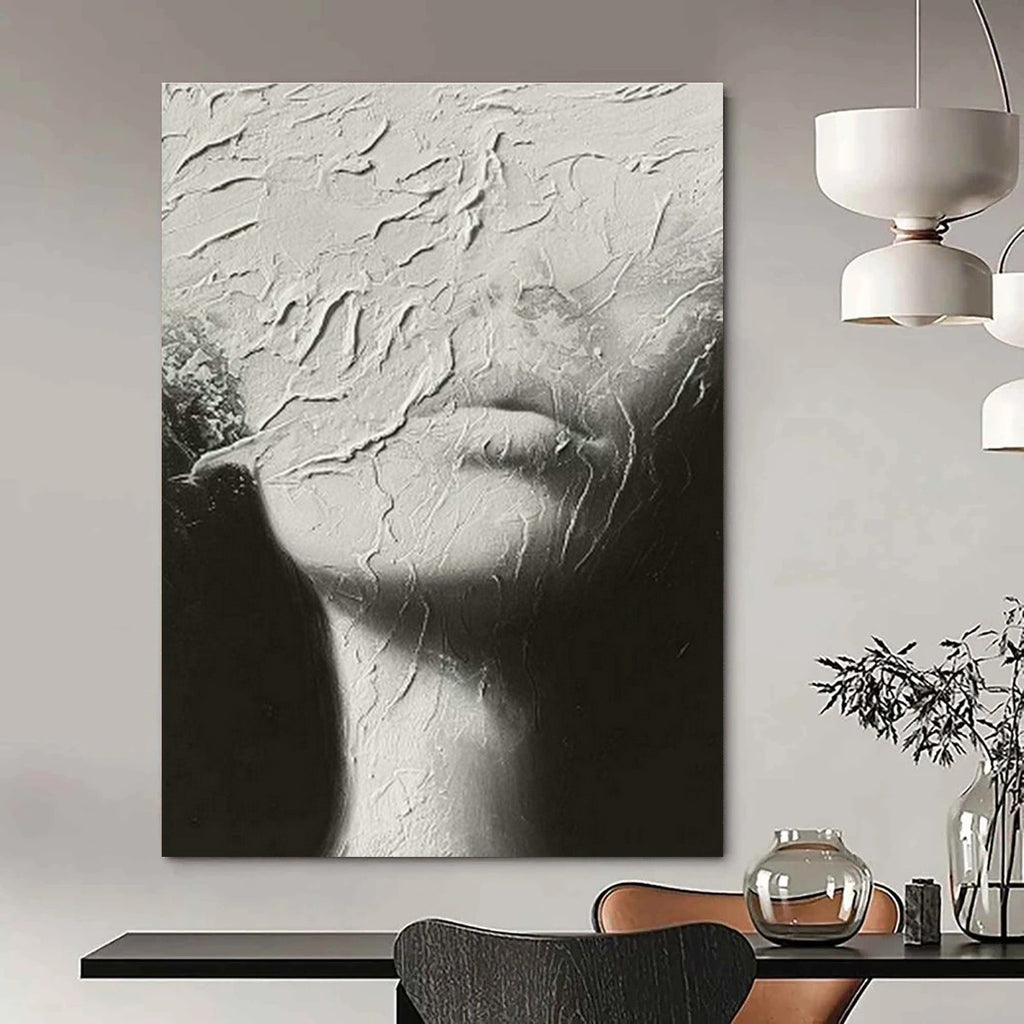 Grandiose Custom Hand-Painted Abstract Art - Ethereal Beauty for Ballet Rehearsal Studios  DLZ0223