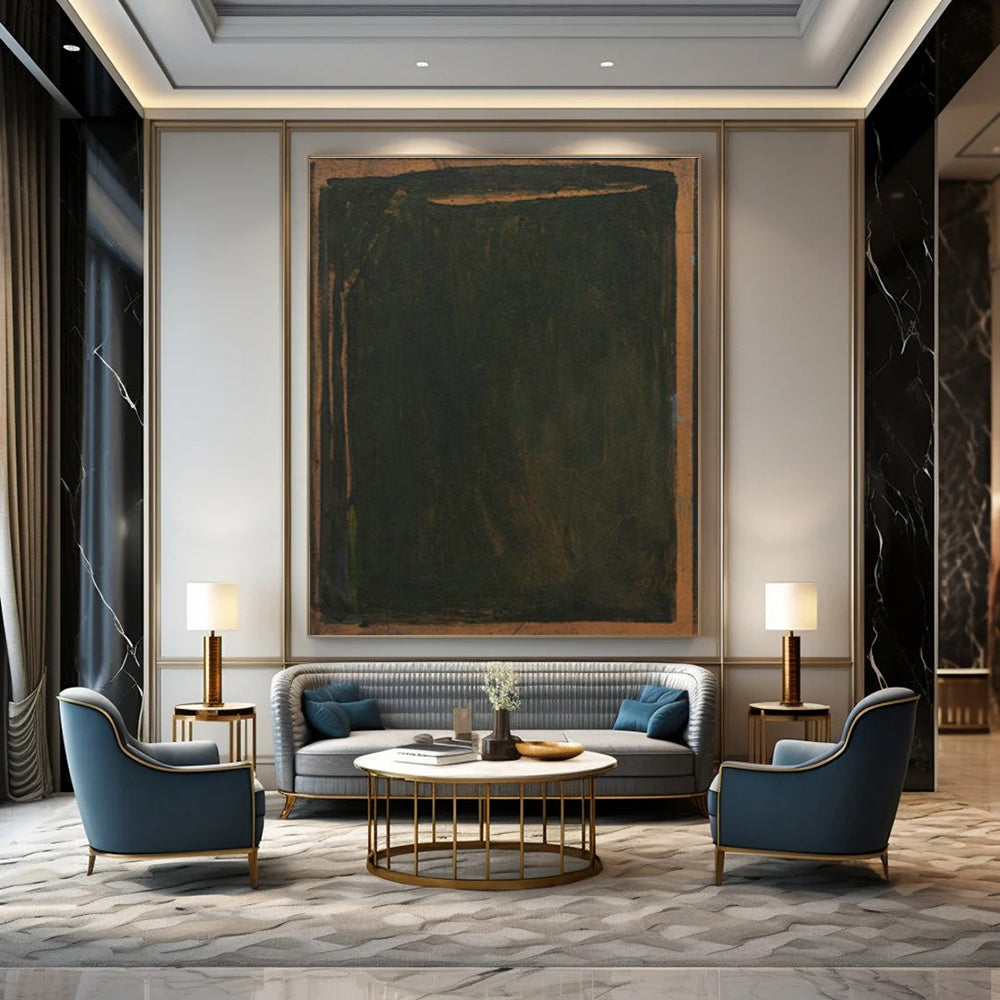 Extensive Custom Hand-Painted Abstract Painting - Dreamy Vibe for Bedtime Story Cafes  DLZ0243