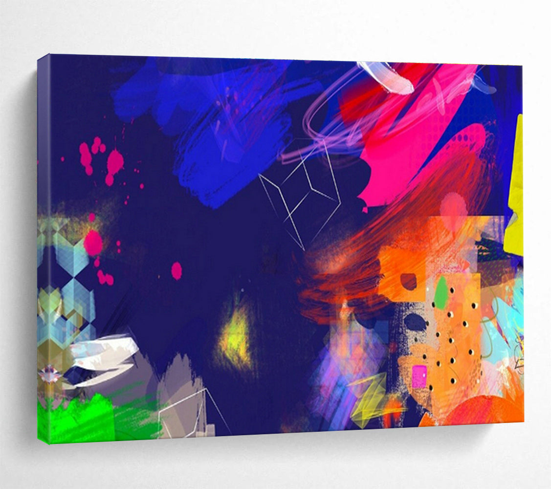 Custom-Made Neuralink Development Lab Large Abstract Hand Painting DLZ2586