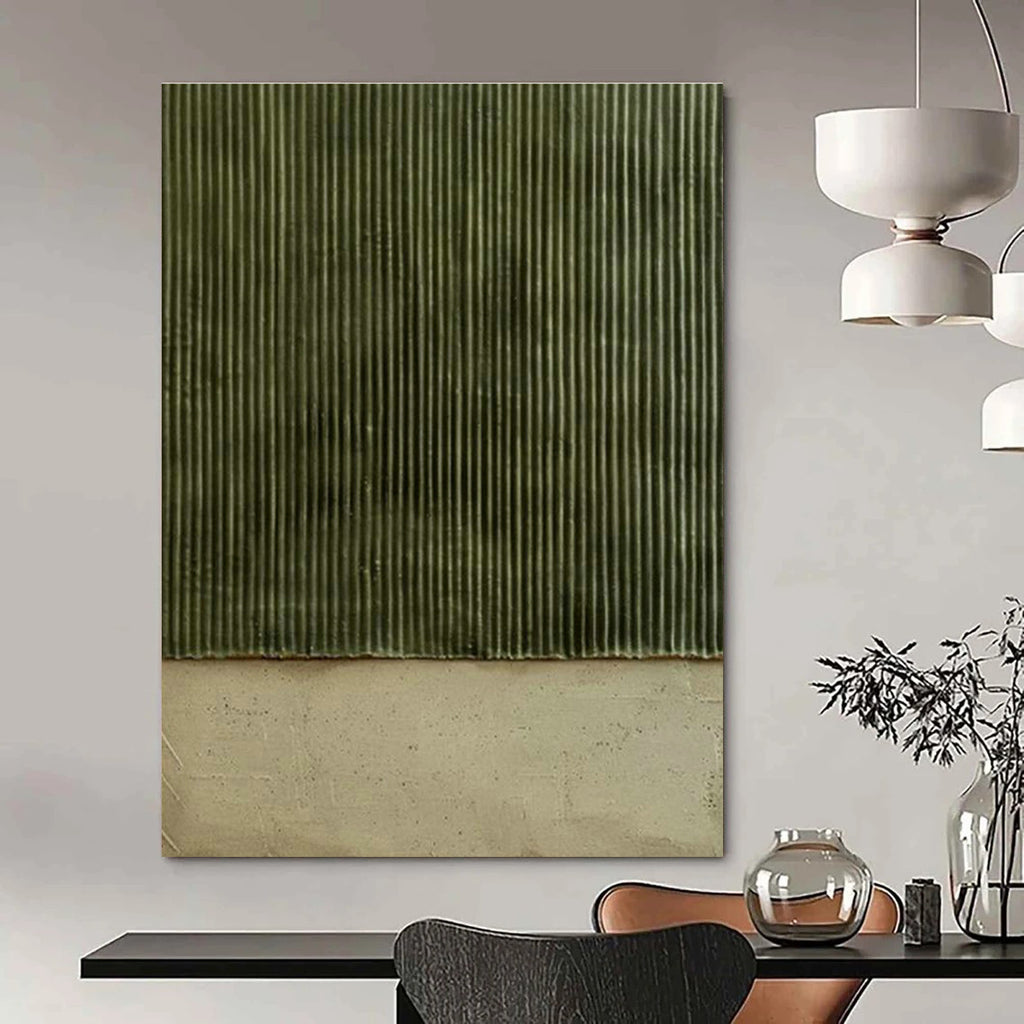 Intricate Large-Scale Custom Hand-Painted Abstract Artwork - Botanical Elegance for Orchid Showrooms  DLZ0329