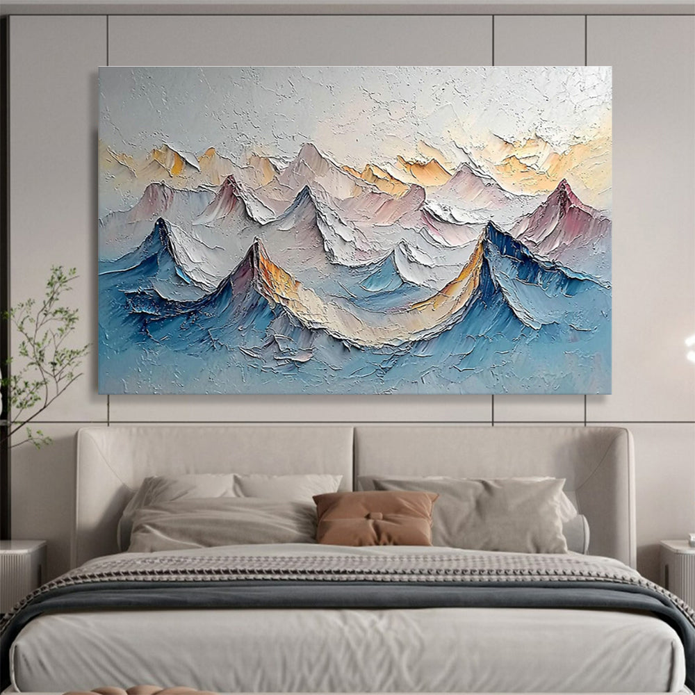 Extra Wide Customizable Handmade Abstract Painting for Long Hallways DLZ3286