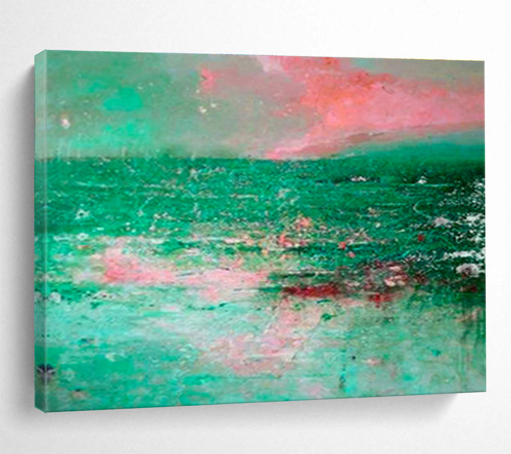 Large Custom Abstract Hand-Painted Art for Sports Medicine Clinic DLZ2782