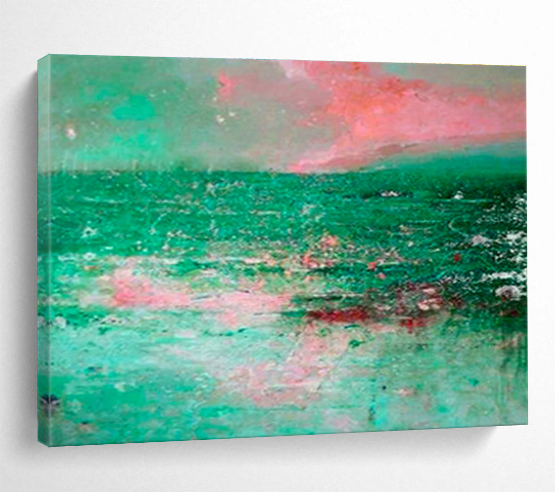 Large Custom Abstract Hand-Painted Art for Sports Medicine Clinic DLZ2782