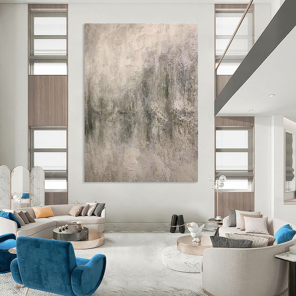 Massive Custom Hand-Painted Abstract Painting - Inviting Decor for Flower Shops  DLZ0192