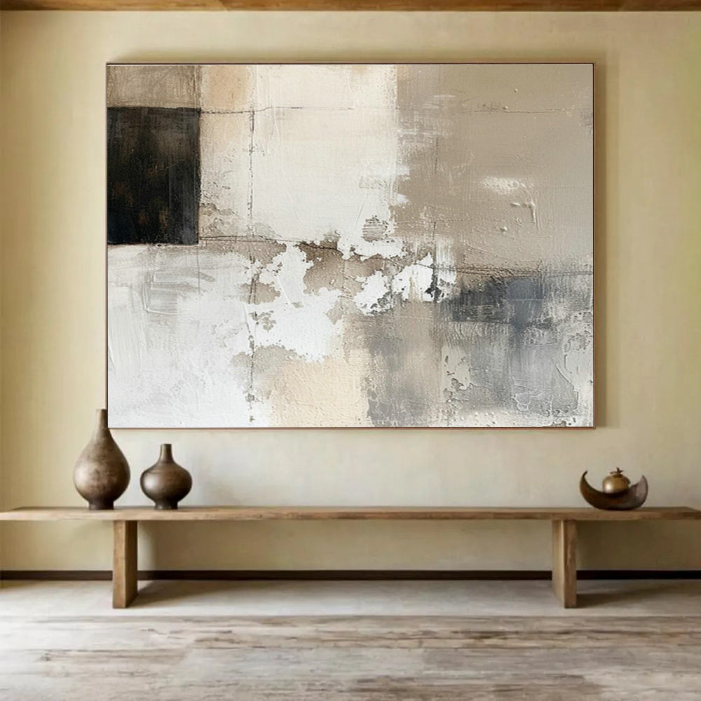 Oversized Custom Abstract Hand Painting for Online Fitness Platform Studio DLZ2888