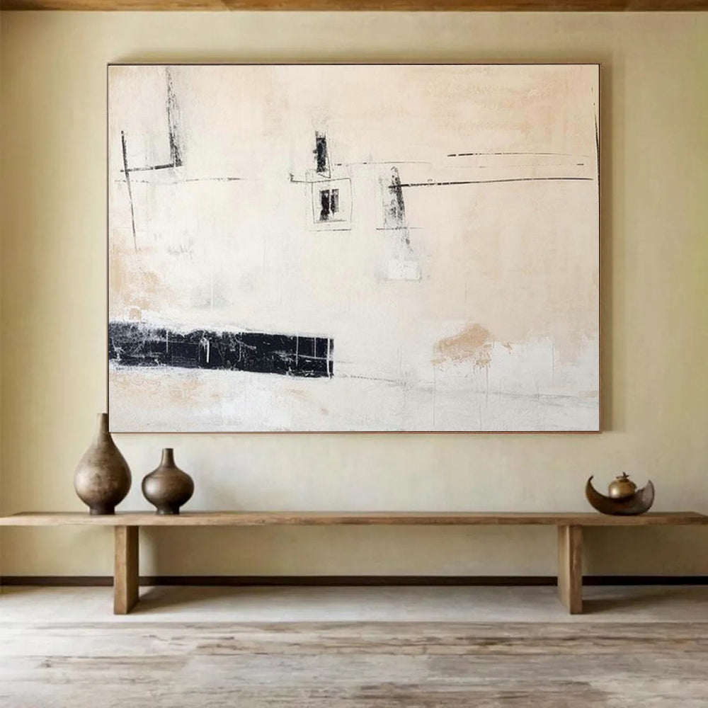 Tailored Gallery-Grade Large Abstract Hand Painting