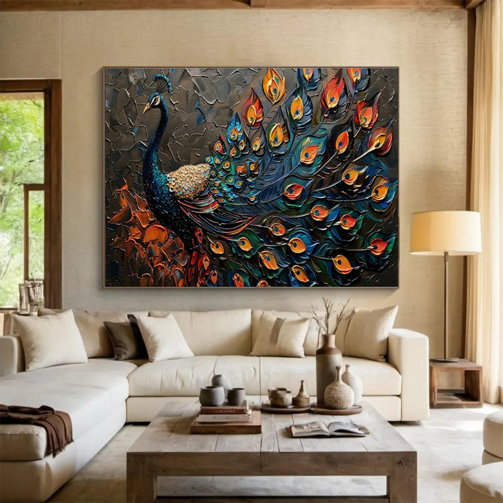 Large Custom Abstract Hand-Painted Art for Underwater Cultural Heritage Virtual Reality and 3D Printing Exhibition Center DLZ3191