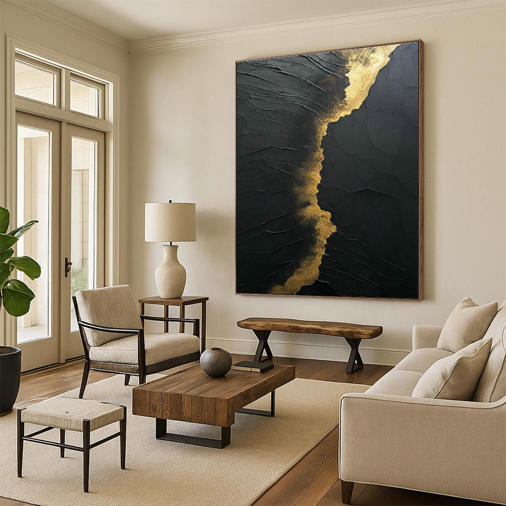 Vast Large-Scale Custom Hand-Painted Abstract Canvas - Artistic Imagination for Children’s Art Camps  DLZ0261
