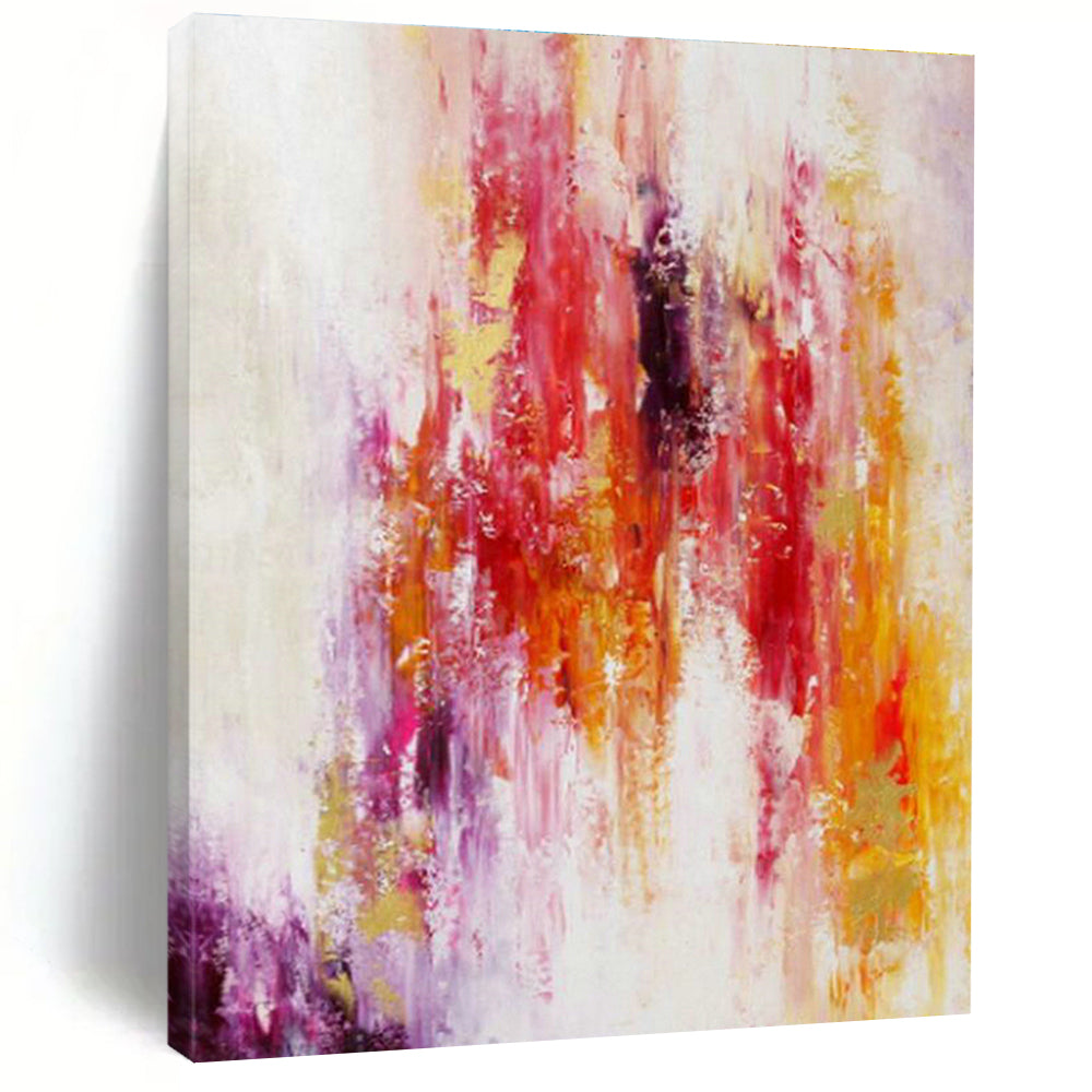 Enormous Custom Hand-Painted Abstract Art for Urban Rooftop Urban Gardens  DLZ0060