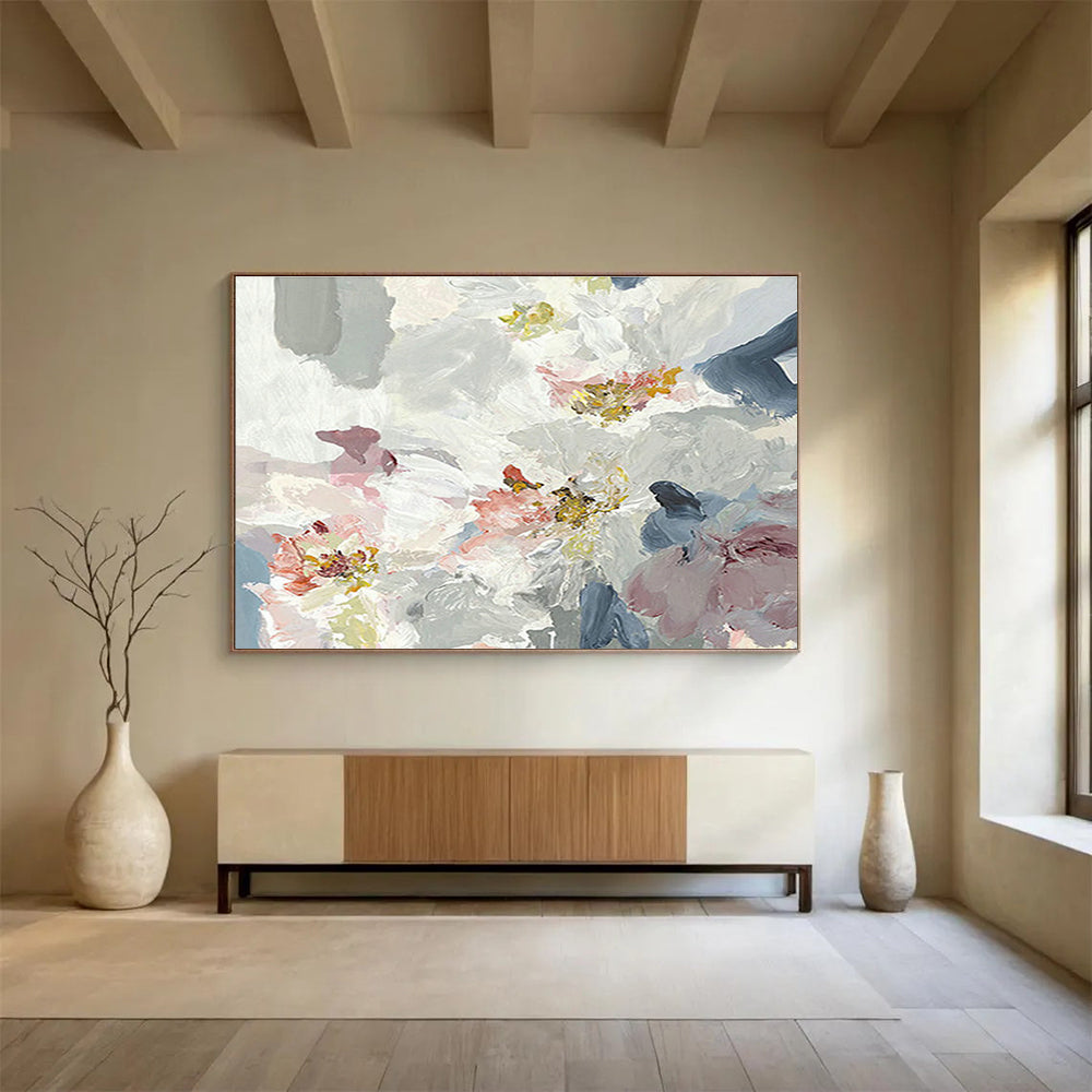 Oversized Custom Abstract Hand Painting for Hyperbaric Chamber Facility DLZ2788