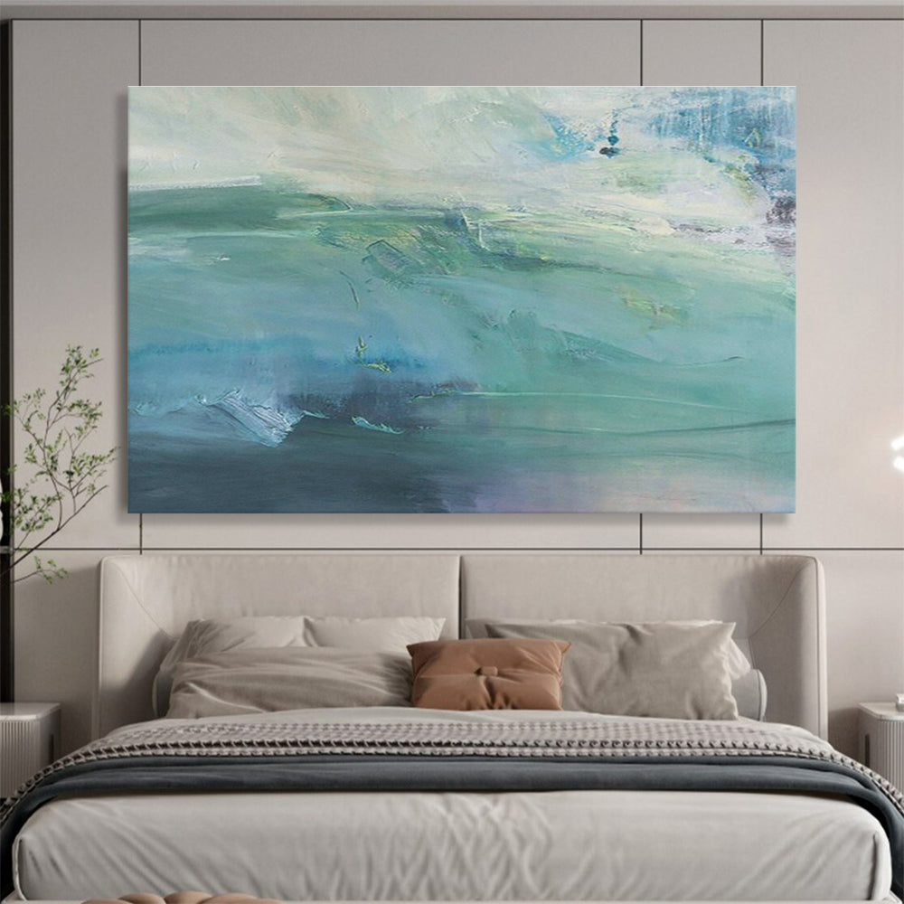 Customized Large-Scale Abstract Hand Painting for Cable Car Station DLZ2801