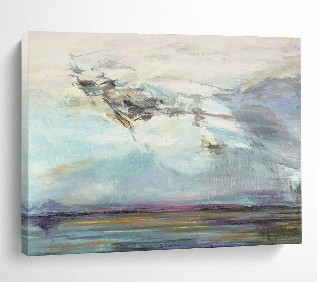 Custom-Made Quantum Satellite Control Center Large Abstract Hand Painting DLZ2580